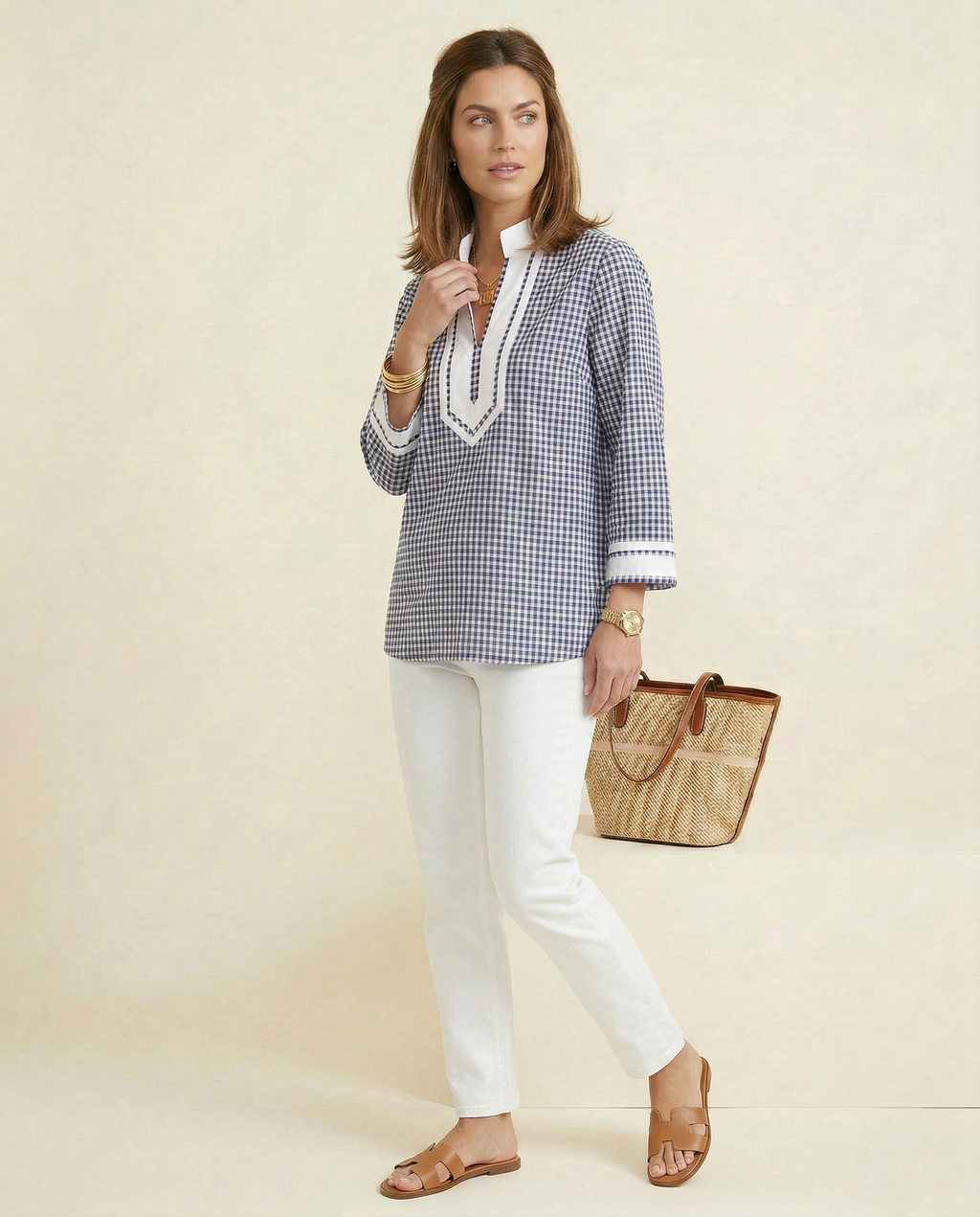 Gingham Picnic Top