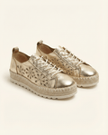 Gold Espadrille Sneakers