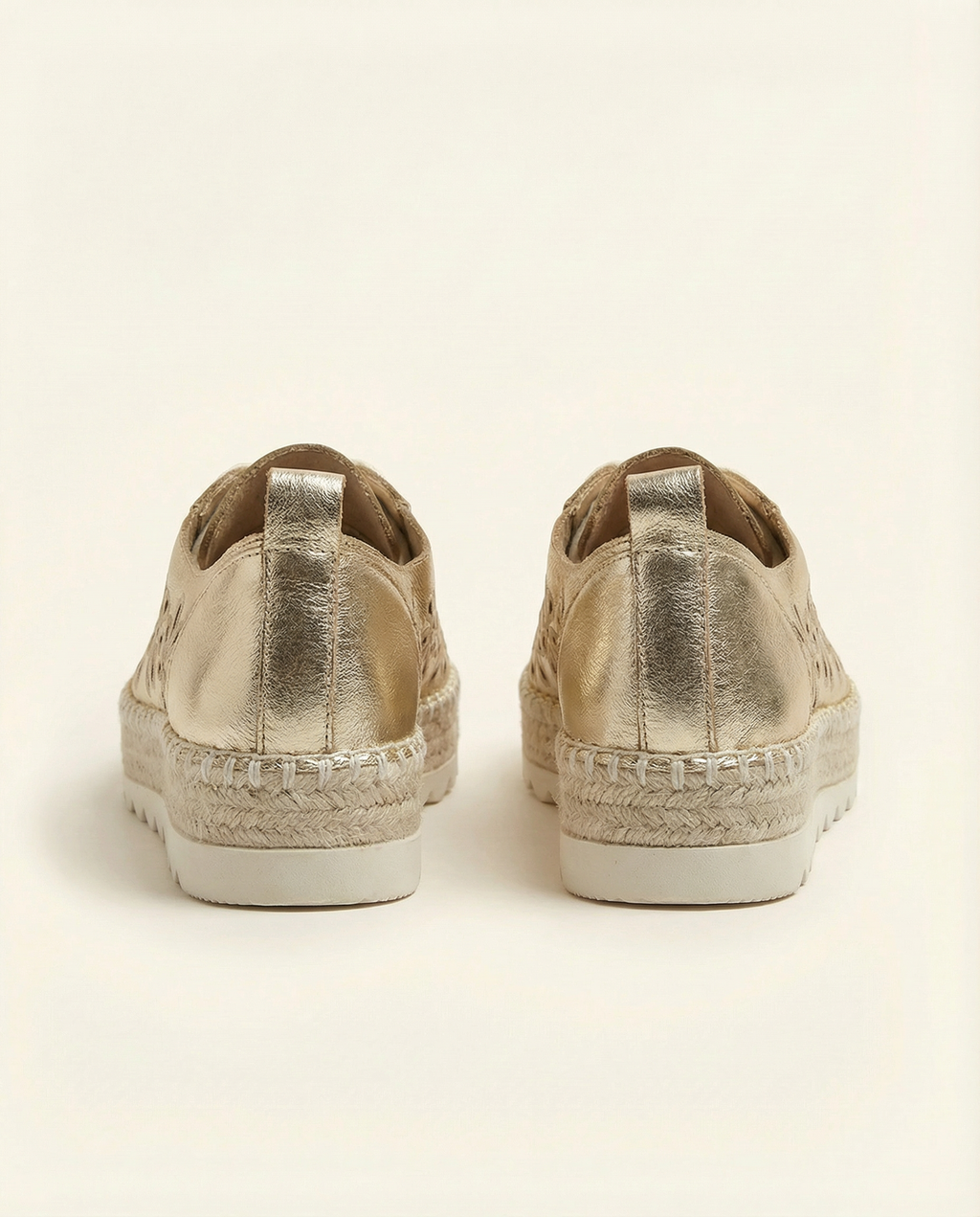 Gold Espadrille Sneakers