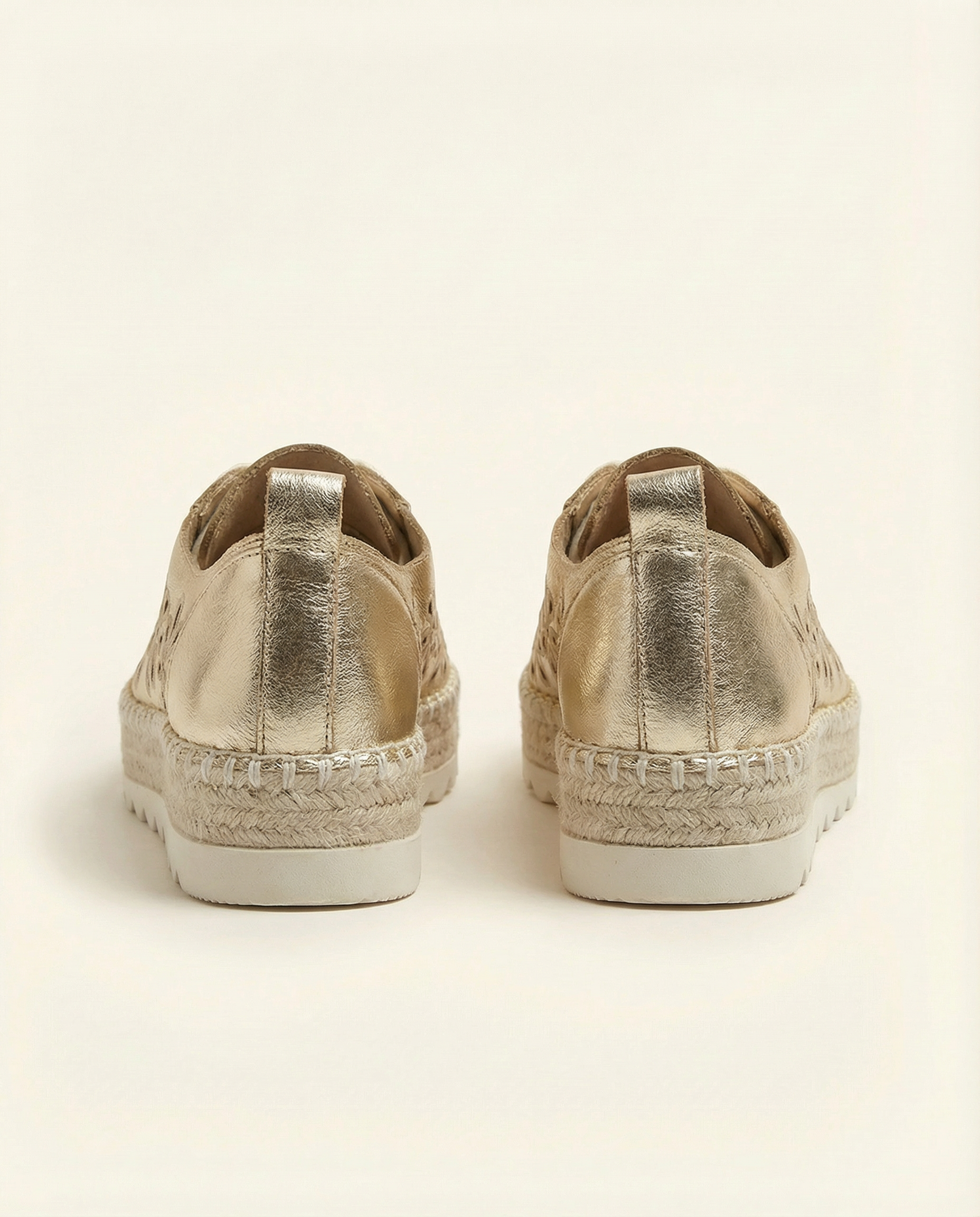 Gold Espadrille Sneakers