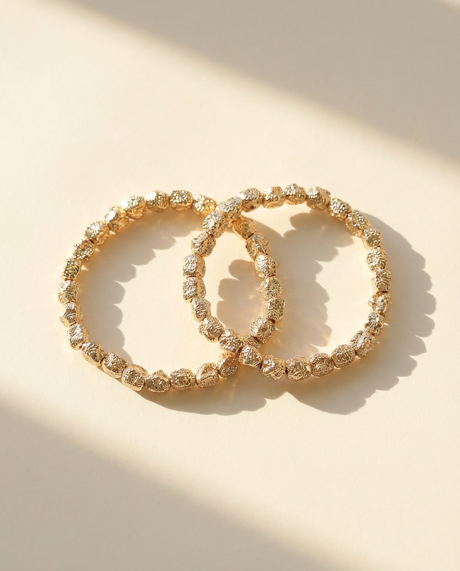 Gold Nugget Bracelet