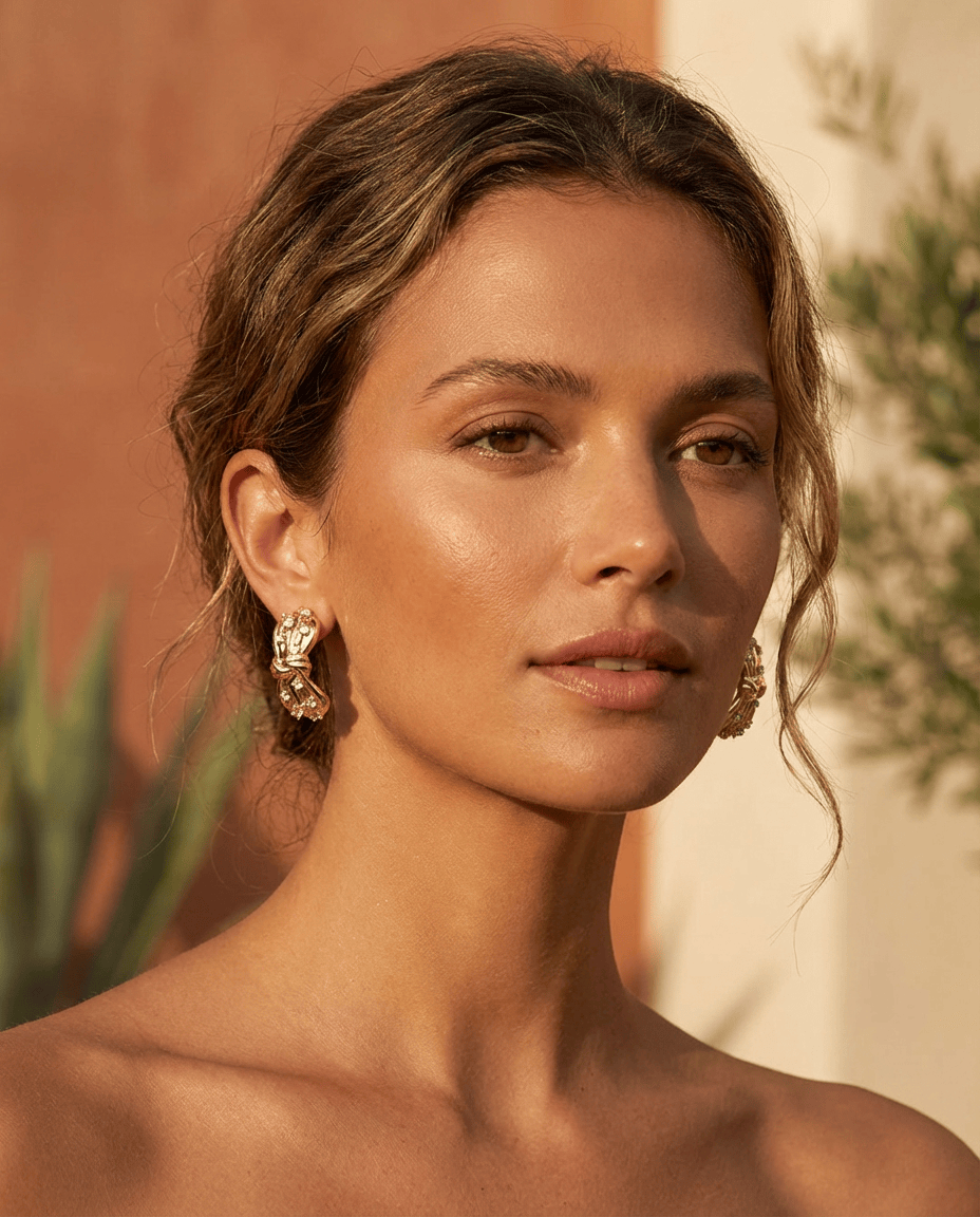 Signature Gold Knot Hoops