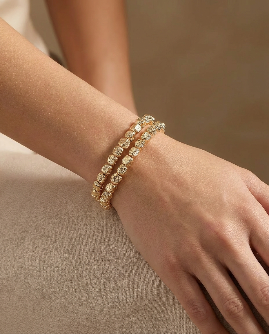 Gold Nugget Bracelet