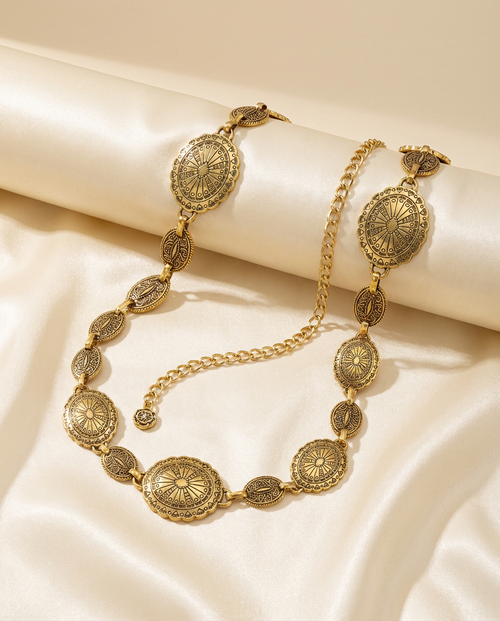 Gold Chain Concho Belt