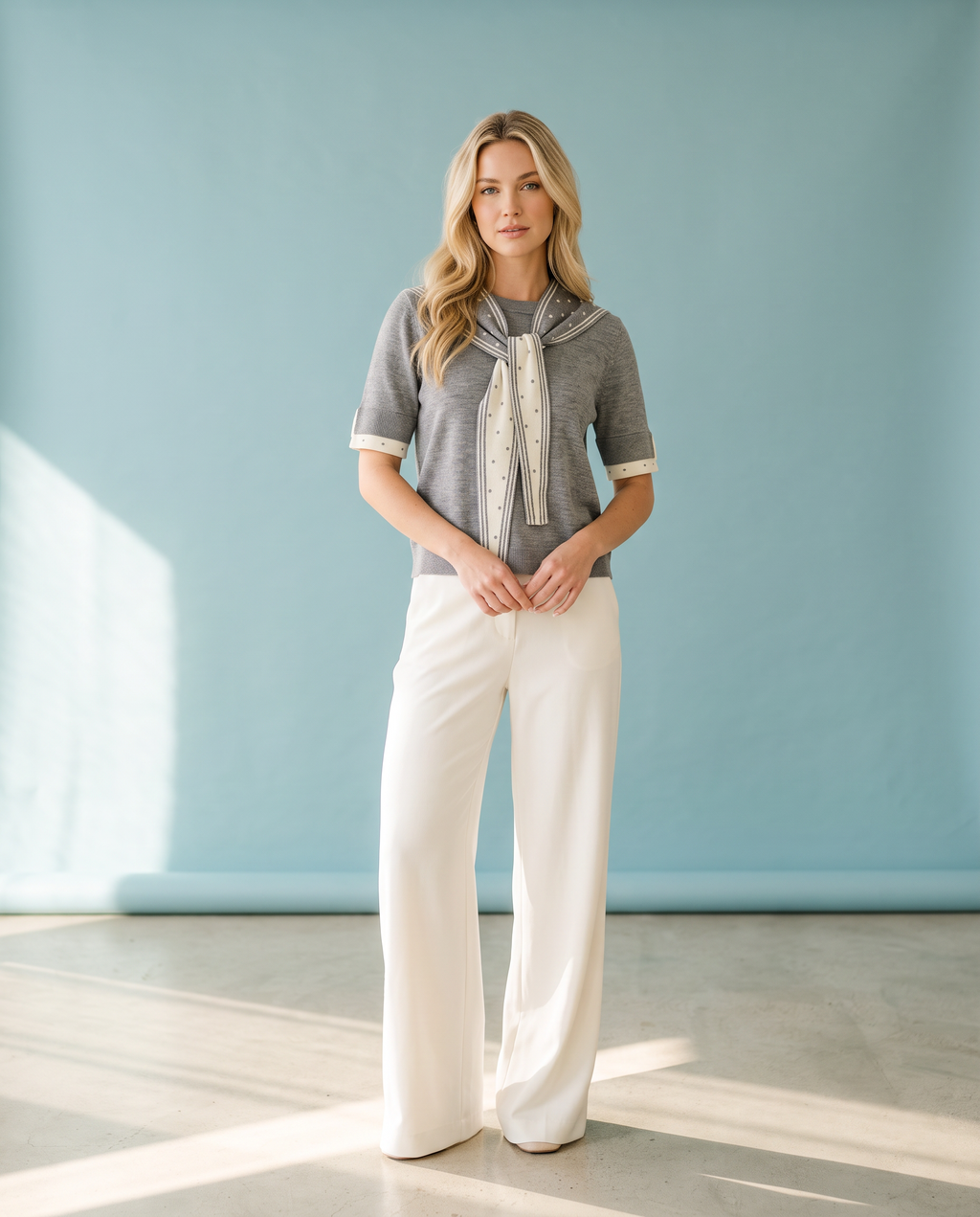 Foggy Morning Knit Top