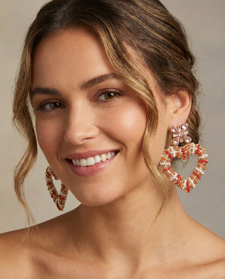 Intertwined Heart Earrings