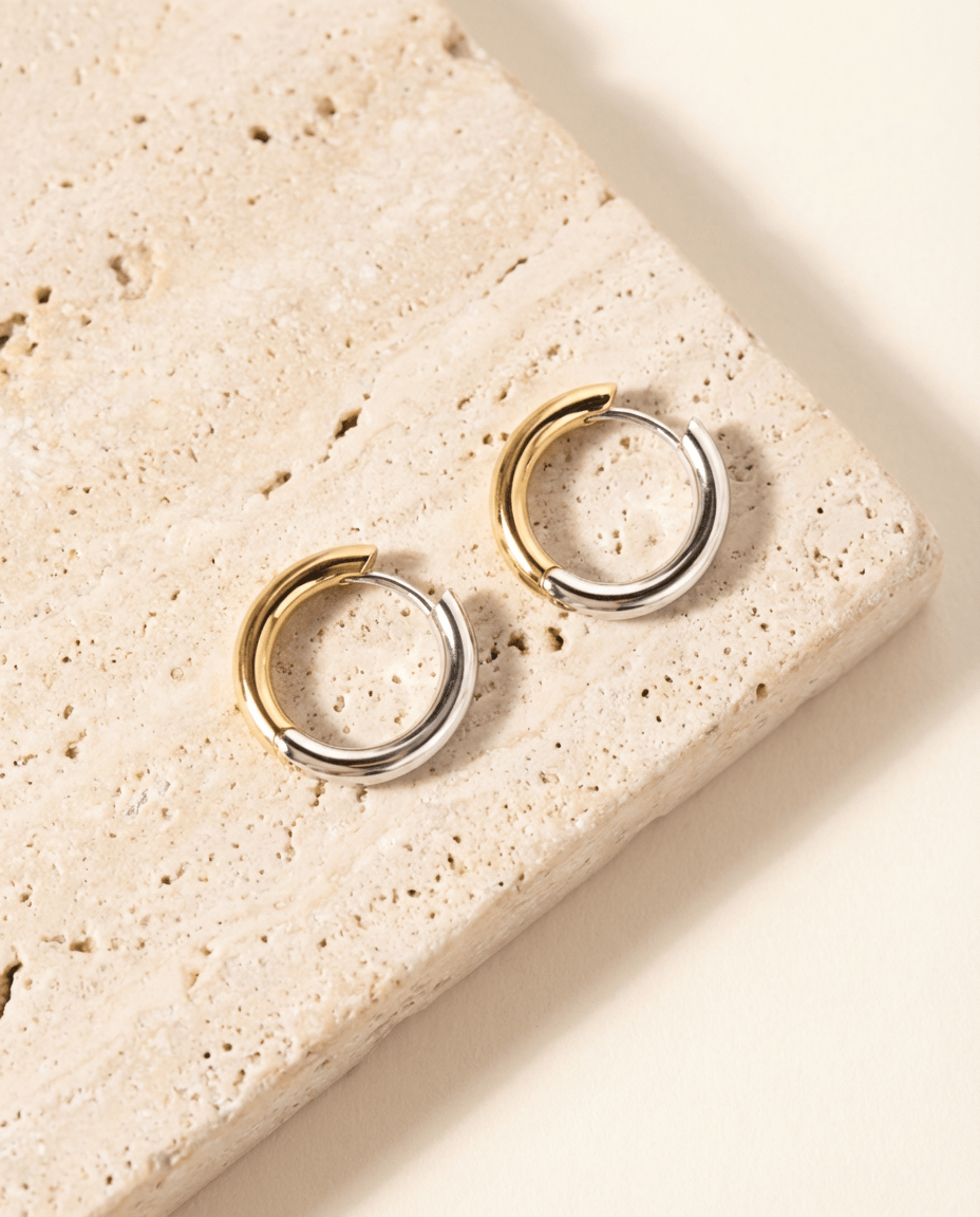 Two Hue Reversible Hoops