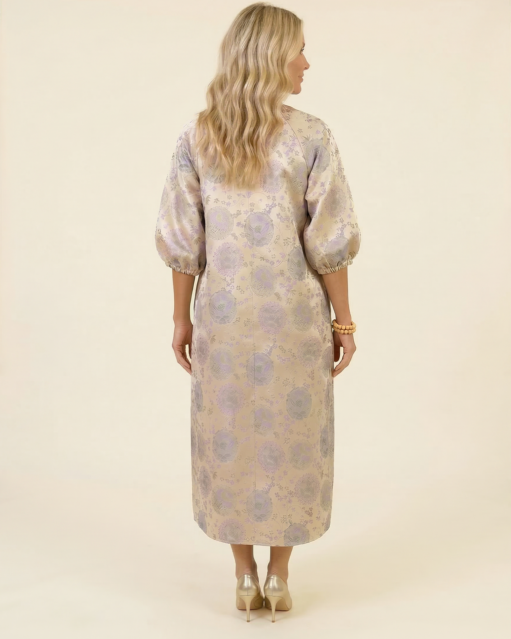 Blushing Jacquard Dress