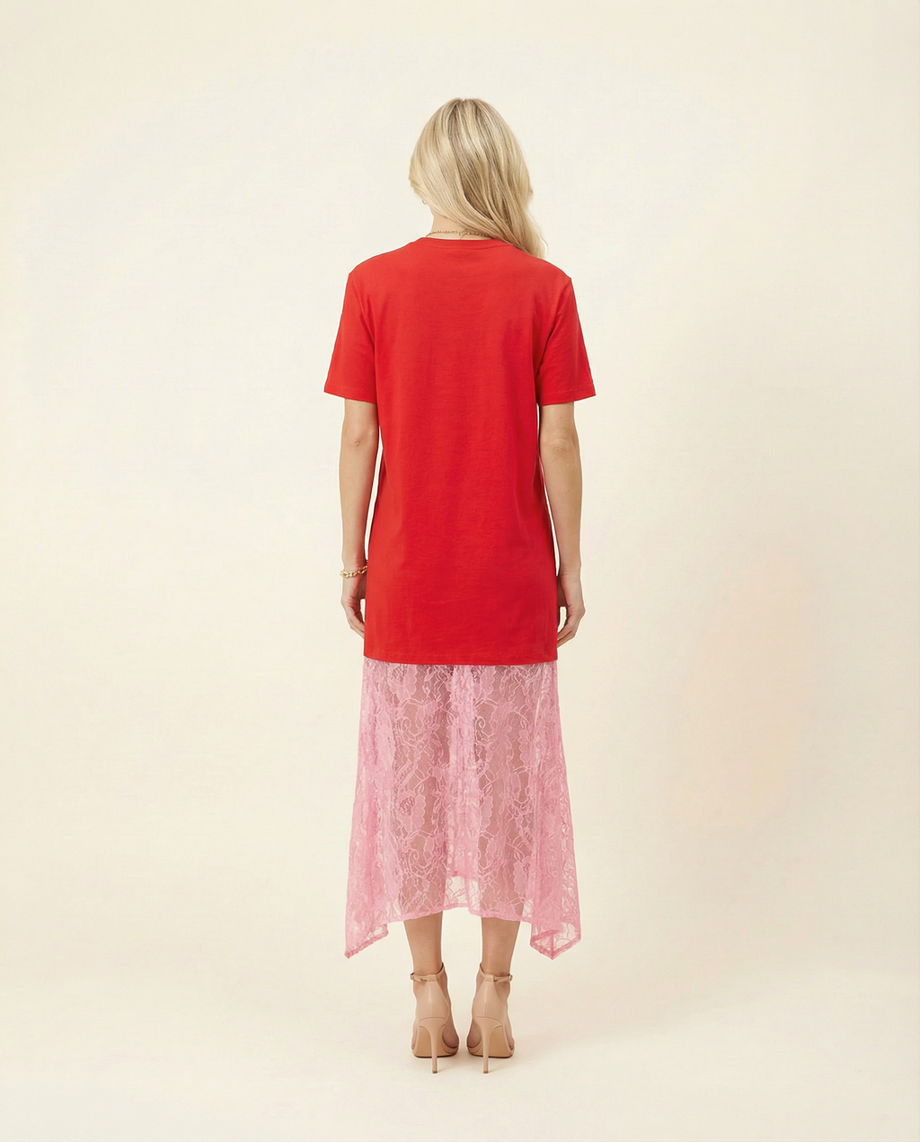 Red & Pink Cara Shirt Dress