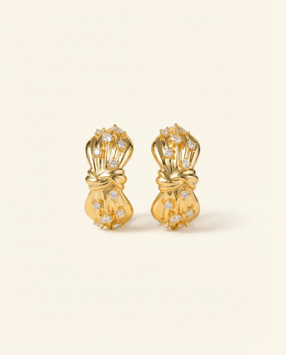 Signature Gold Knot Hoops