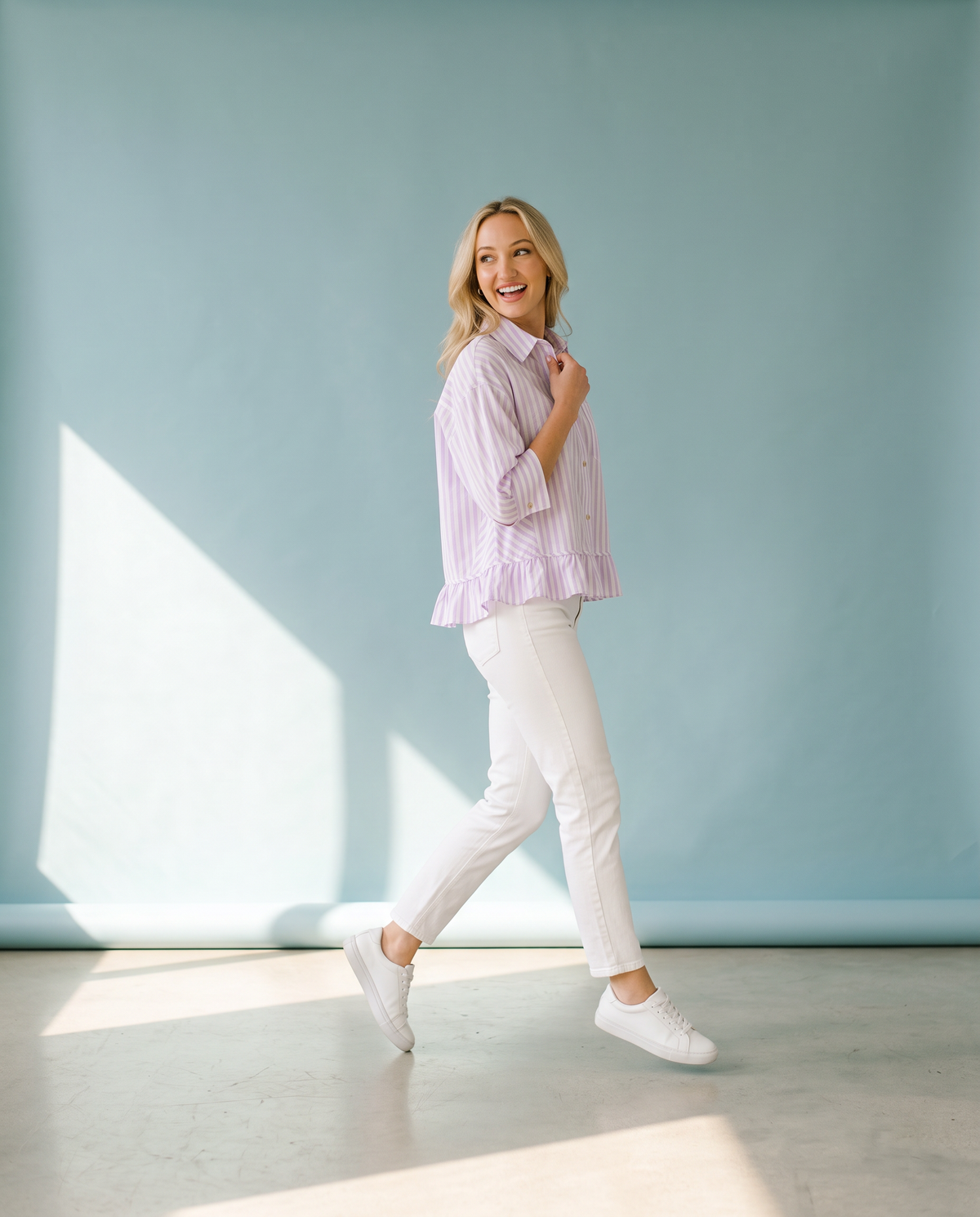 Purple & Proud Stripe Top