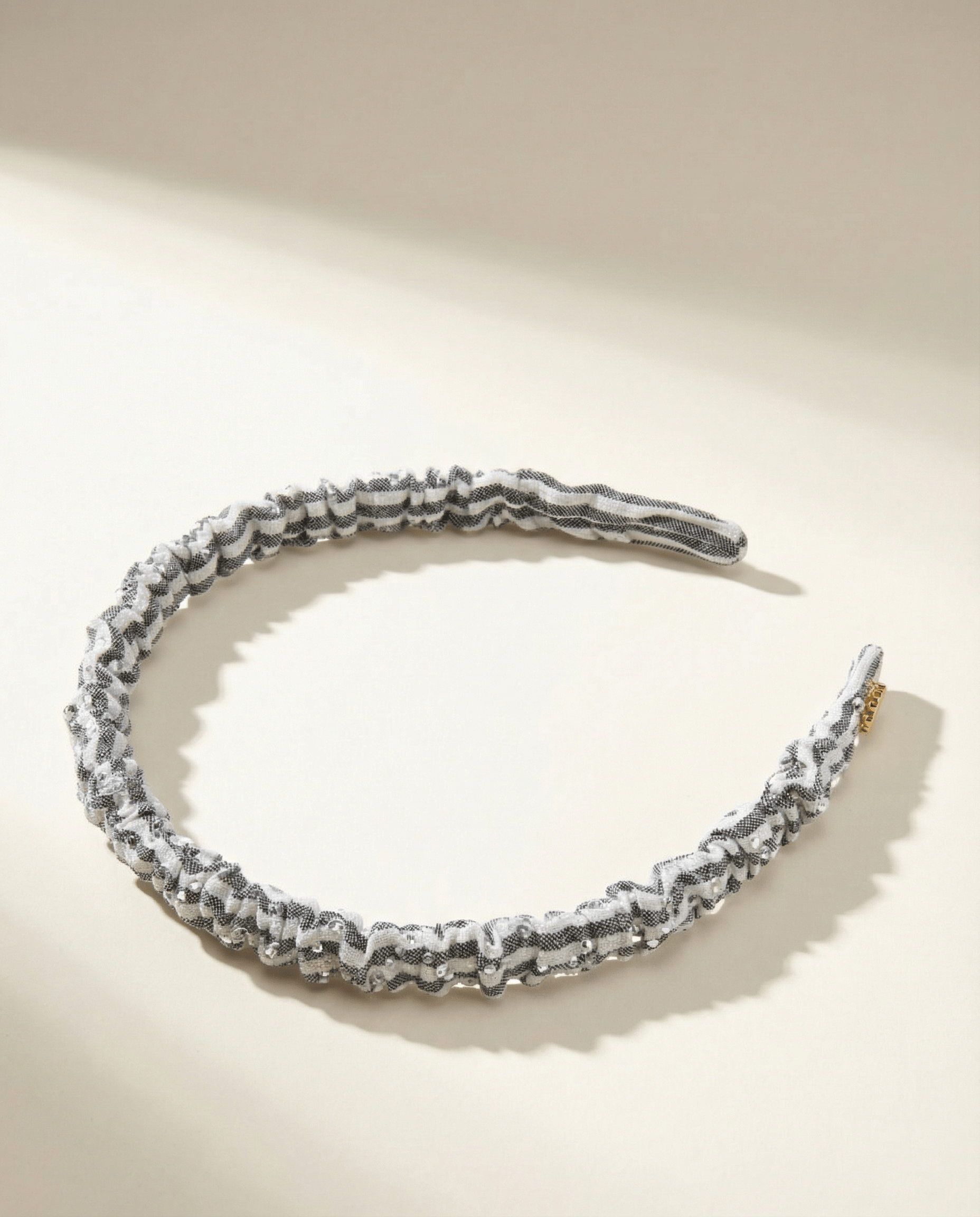 Jet Seersucker Jessie Crystal Path Headband