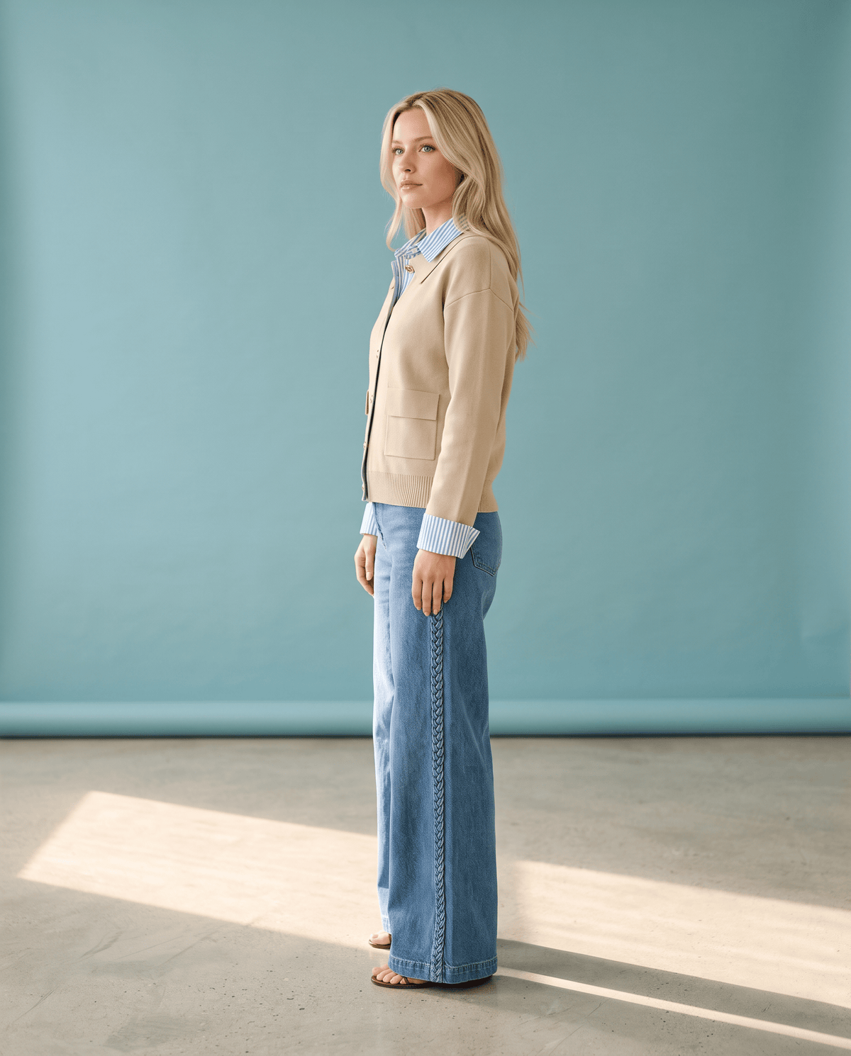 Stripe Me Cozy Cardi