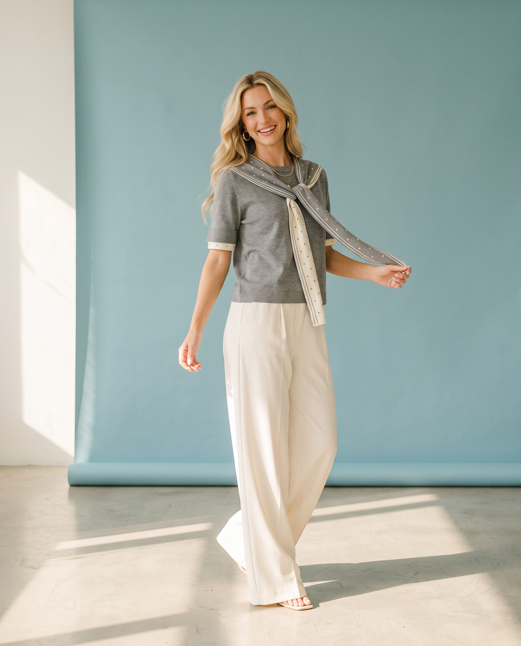 Foggy Morning Knit Top