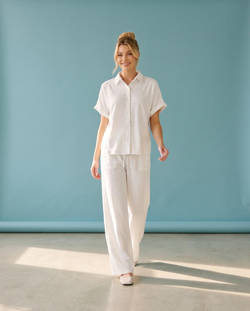 Breezy White Pants