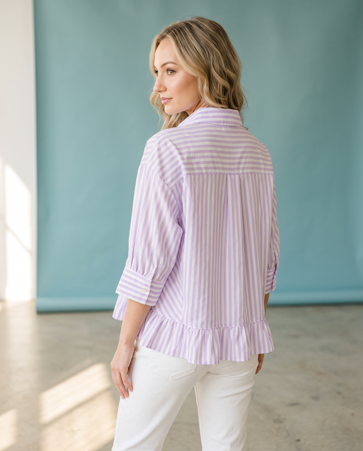Purple & Proud Stripe Top