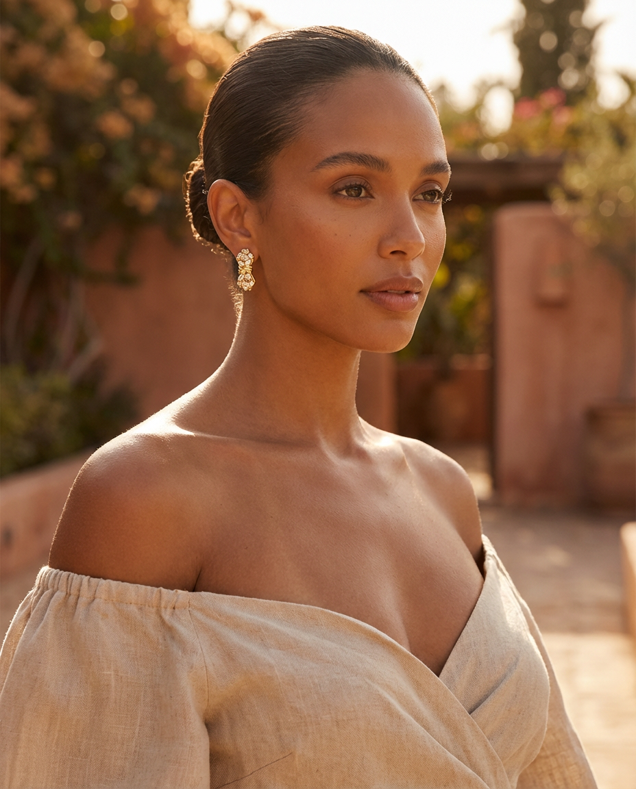 Luxe Signature Gold Knot Hoops