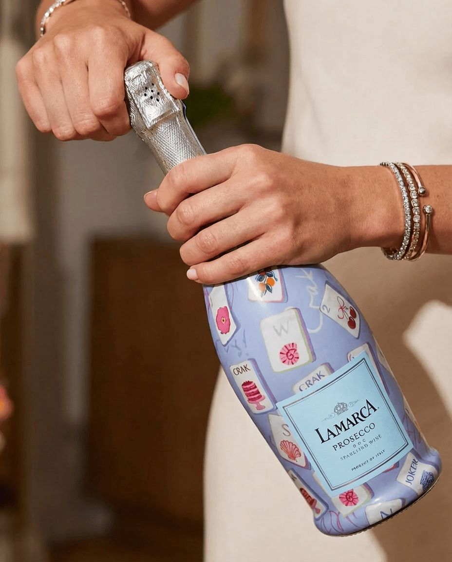 Mahjong Prosecco Bottle Wrap