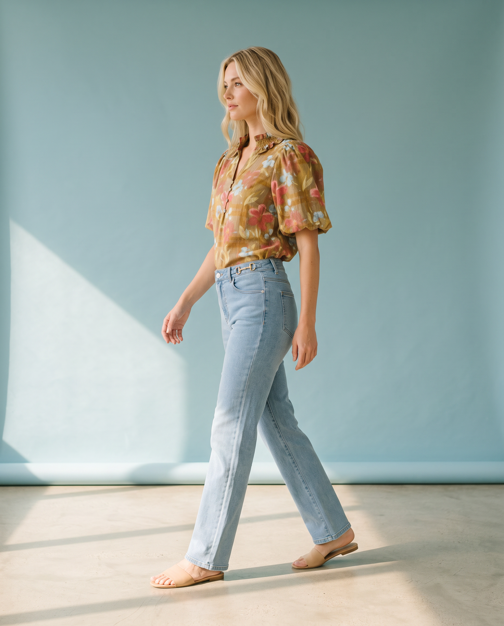 Faded Florals Top
