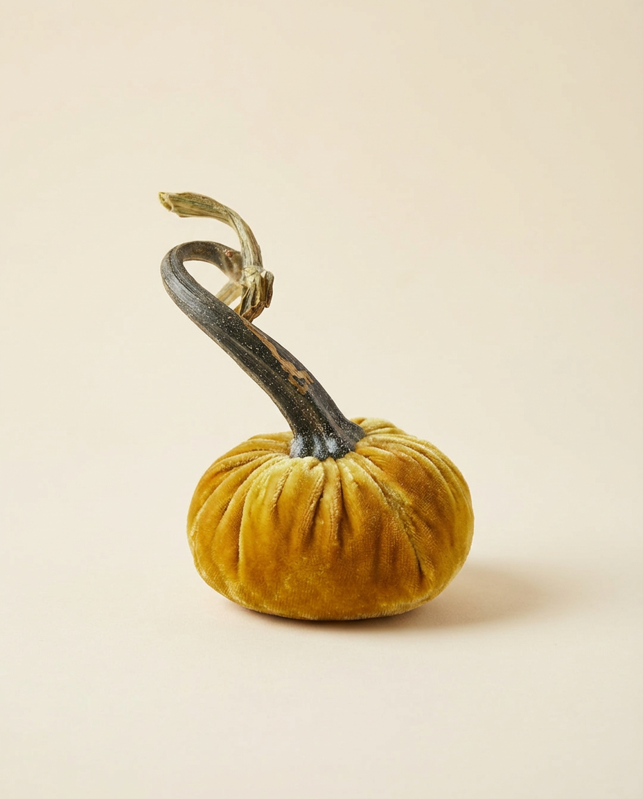 3” Velvet Pumpkin