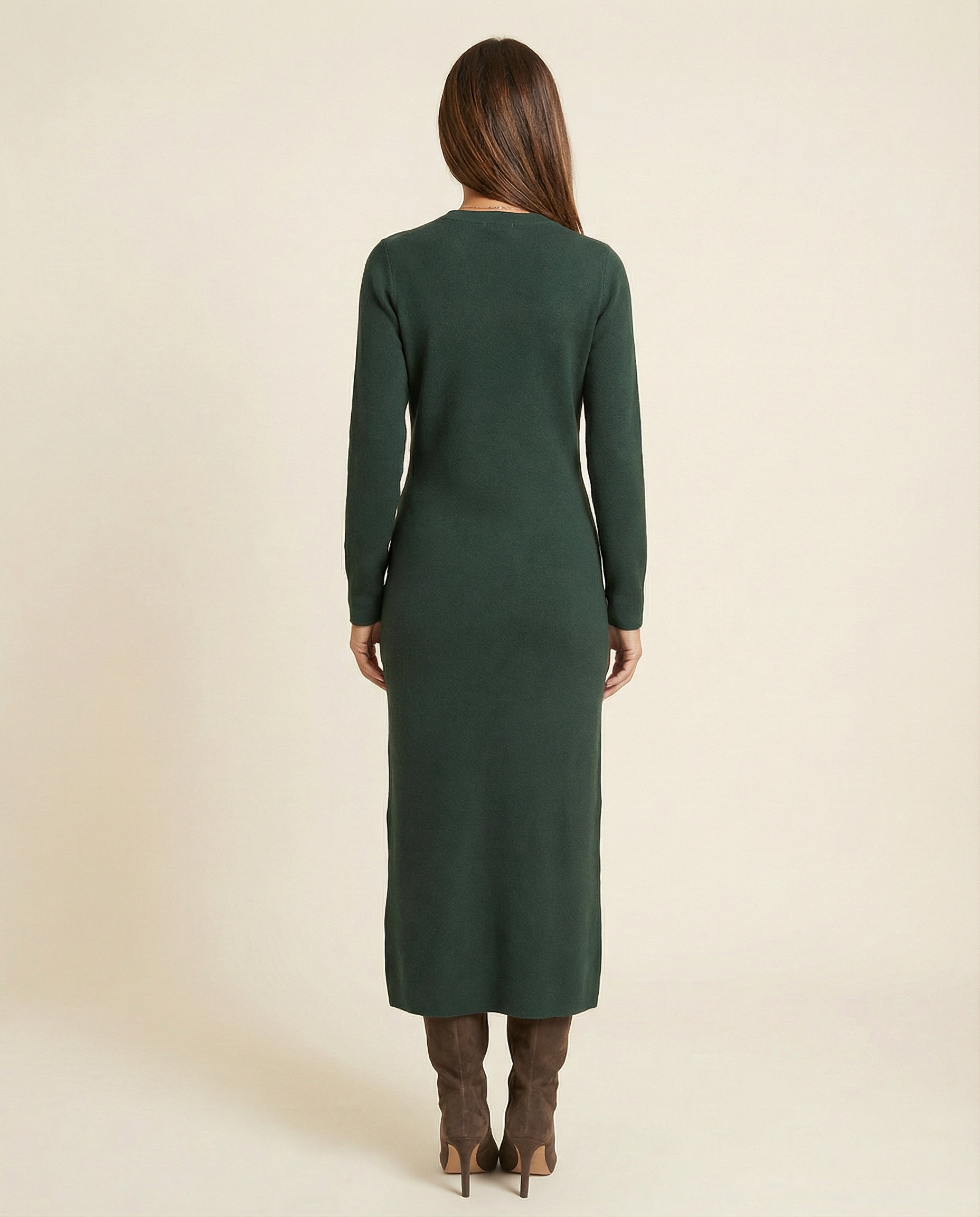 Bottle Green Stud Sammie Dress