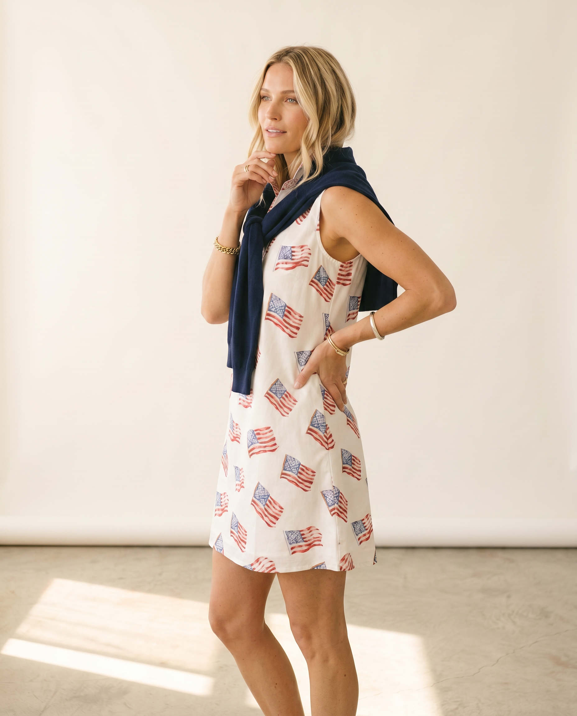 Sleeveless Flag Dress