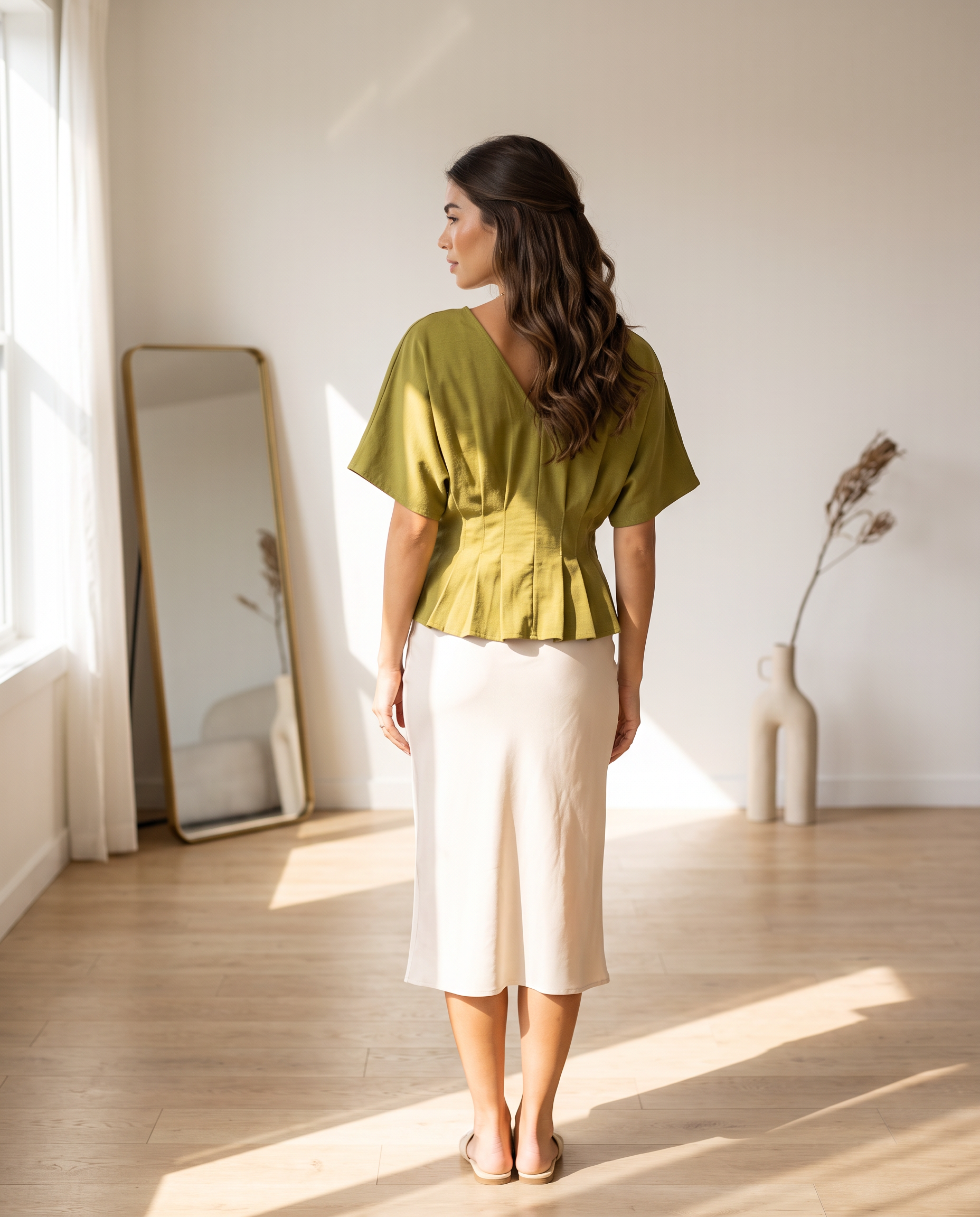 Olive Double-soft Top