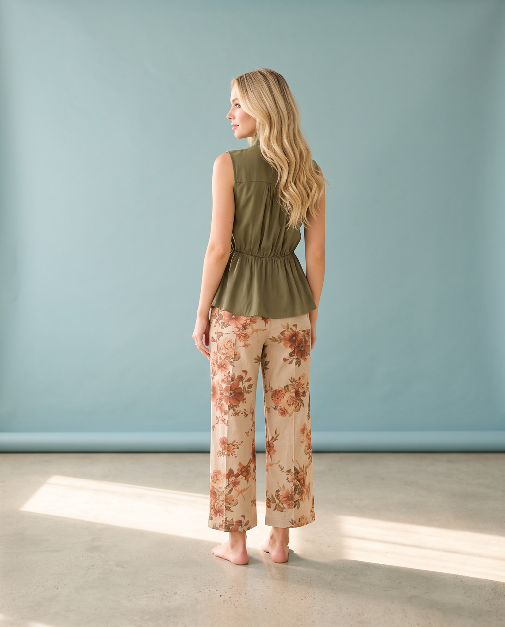 Bow Peep Olive Top