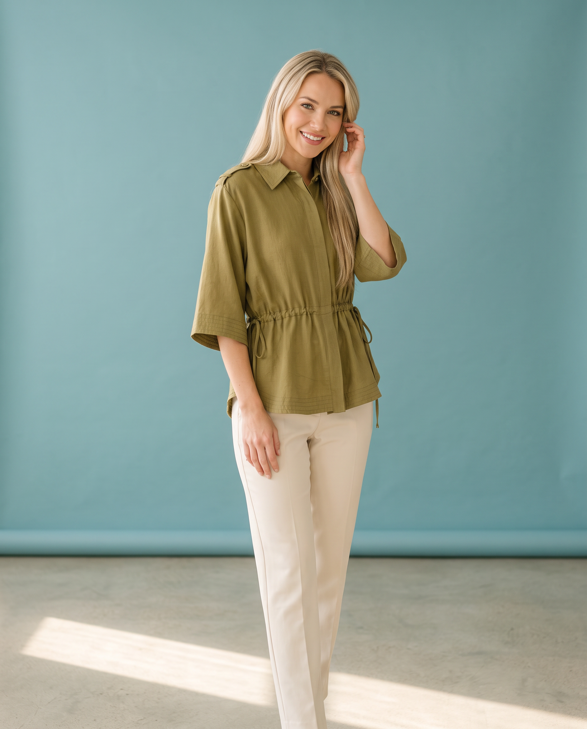 Martini Cinched & Cozy Top