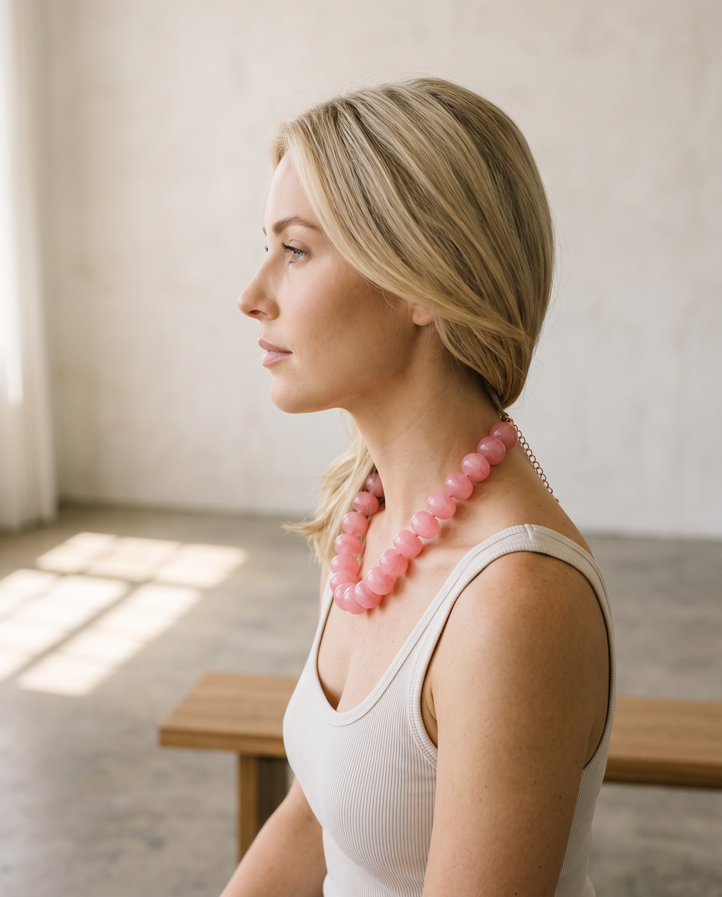 Bubblegum Beaded Necklace