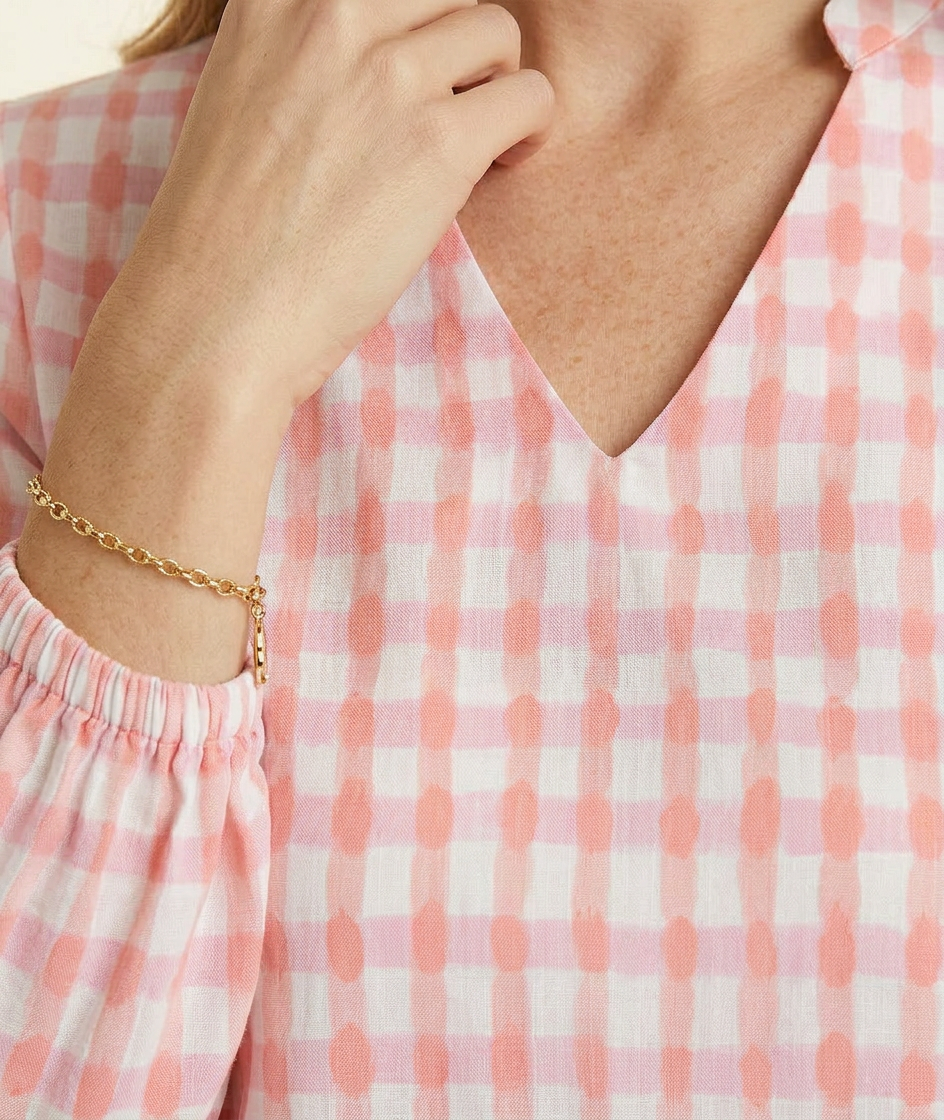 Sorbet Gingham Top