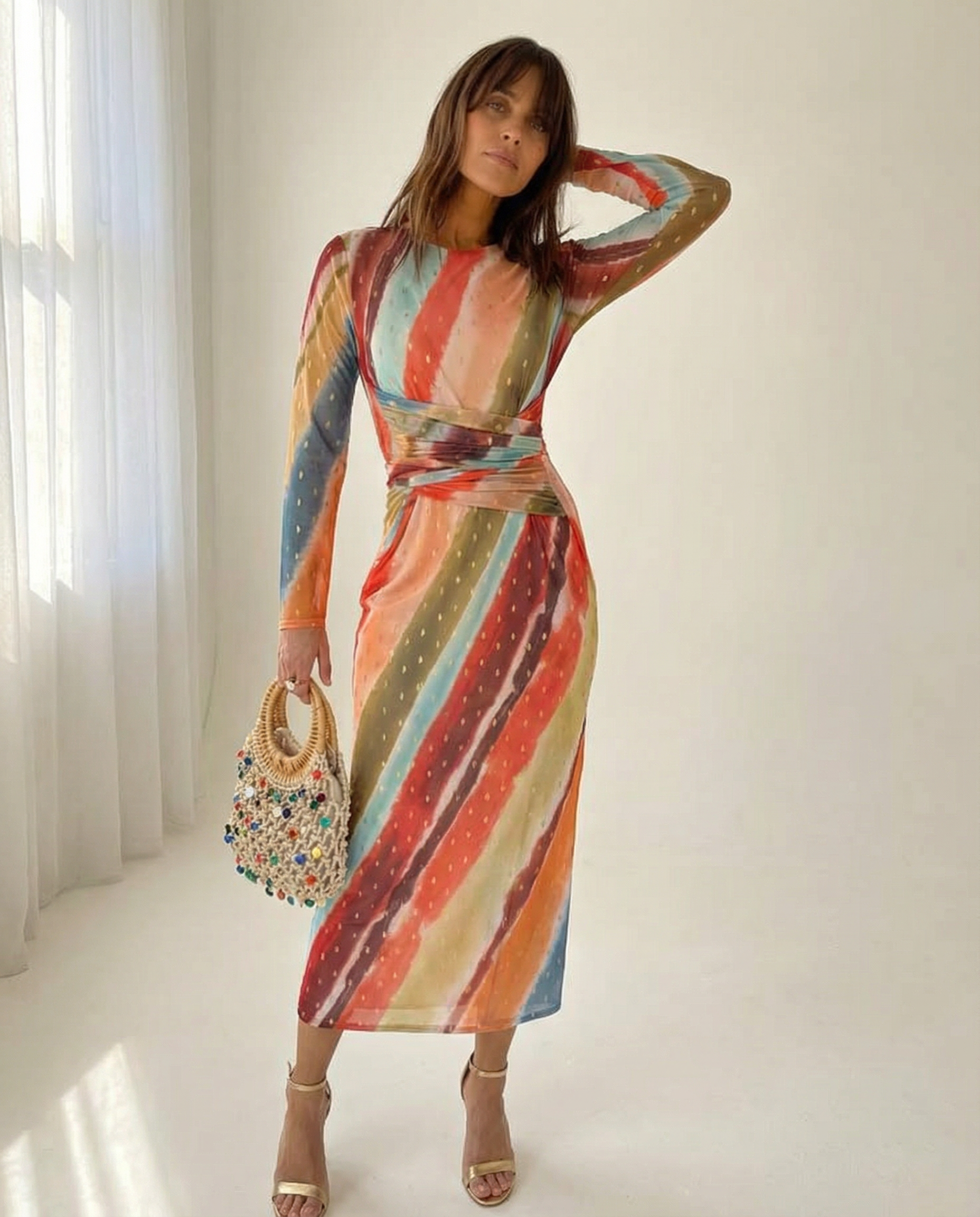 Prism Sunset Midi Dress
