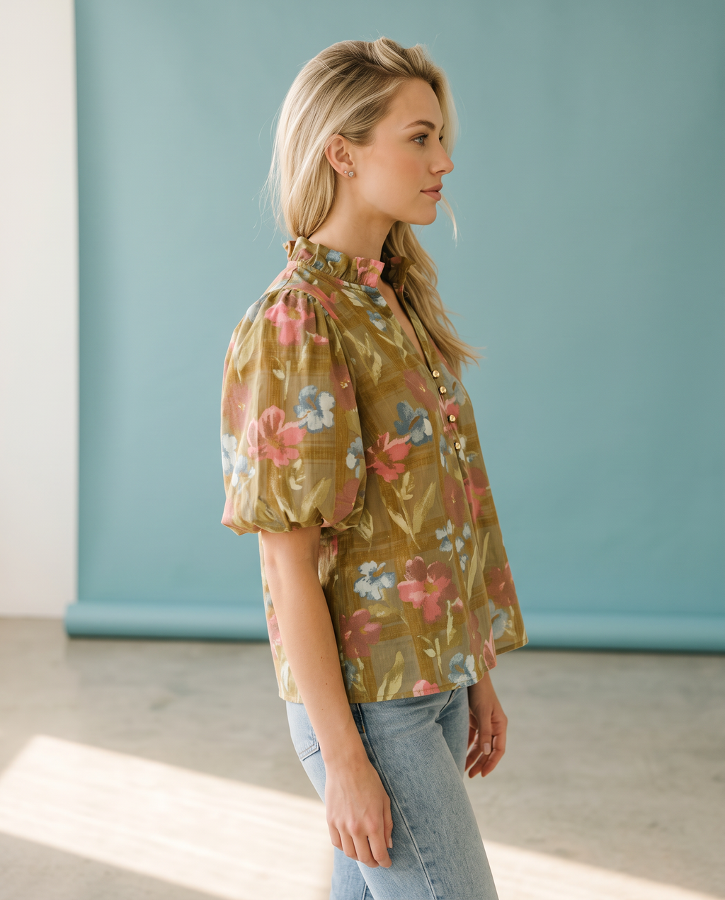 Faded Florals Top