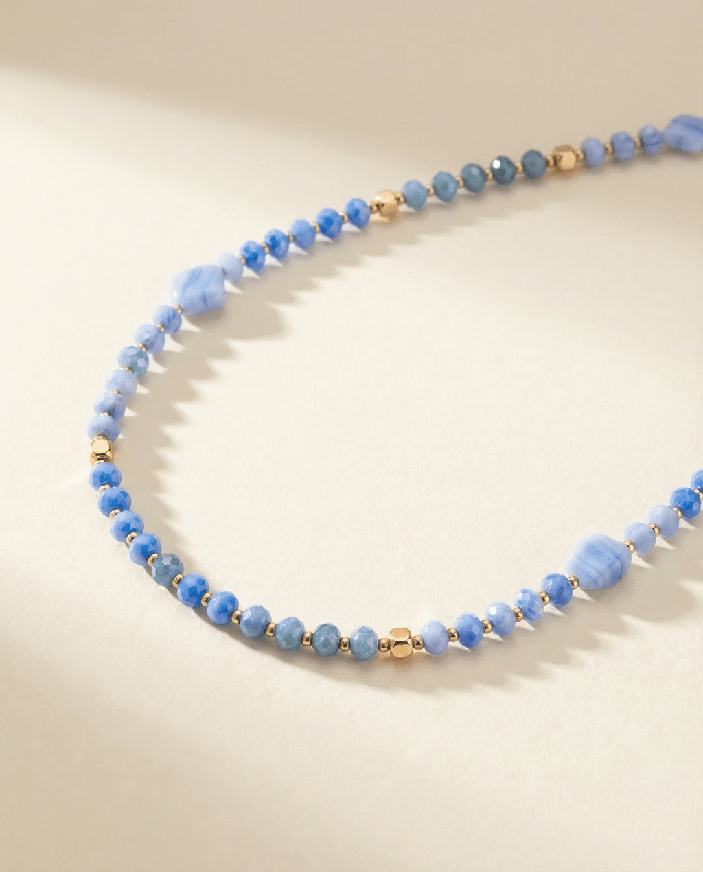 Periwinkle Chrome Necklace