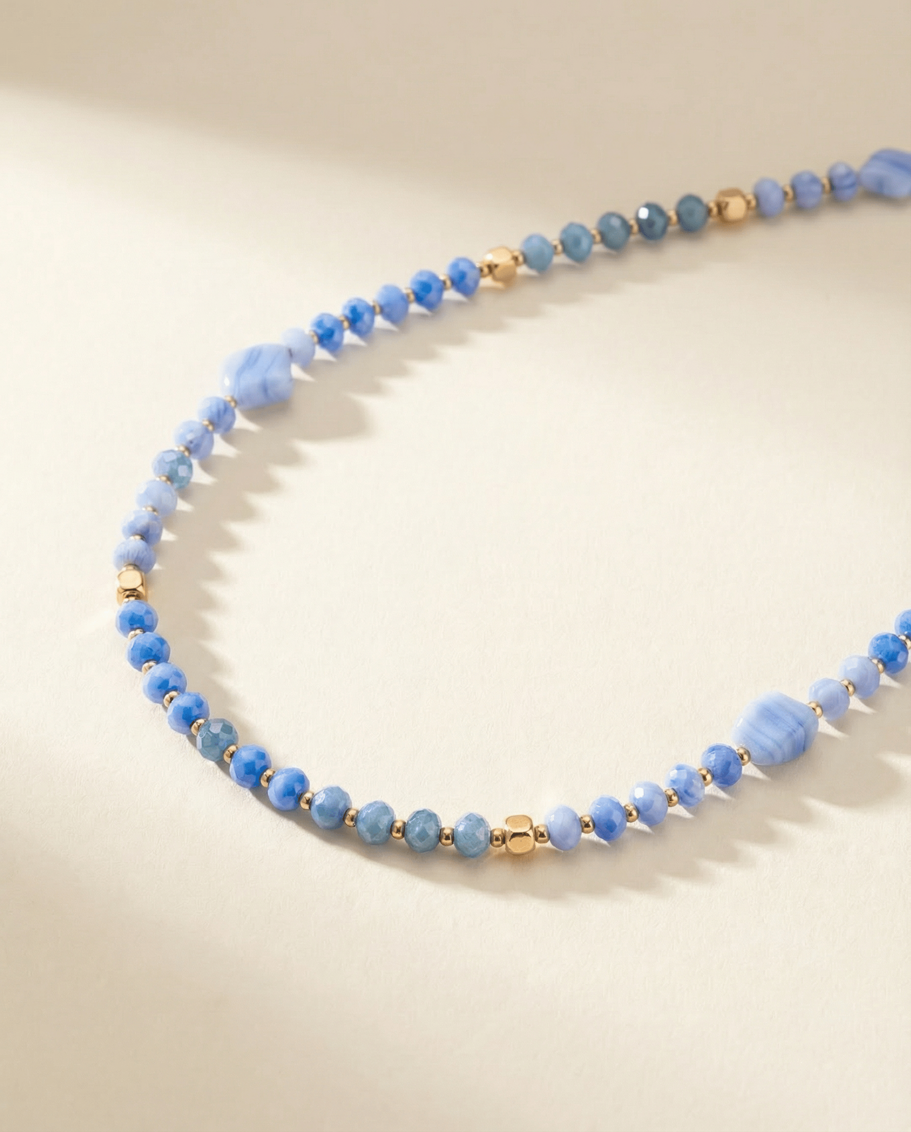 Periwinkle Chrome Necklace