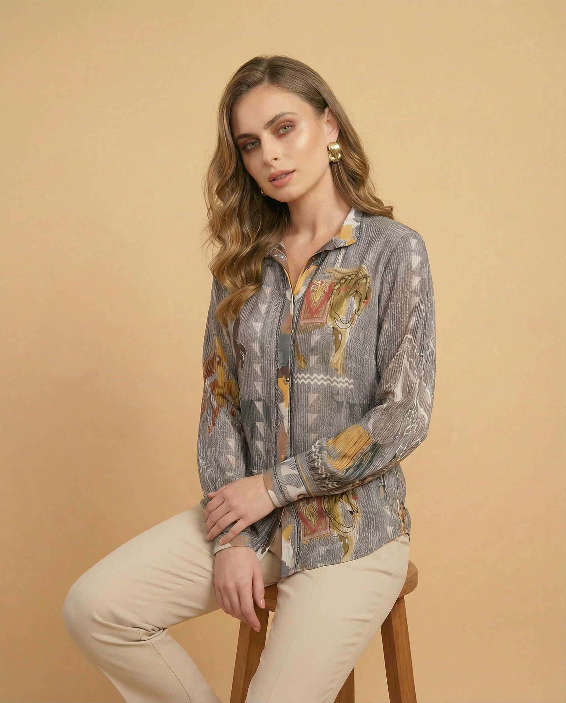 Knight Pleated Shirt