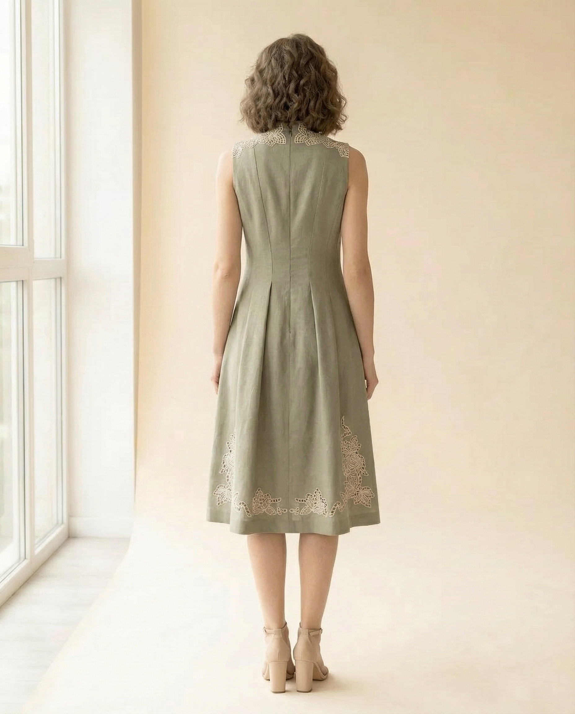 Lima Sage Midi Dress