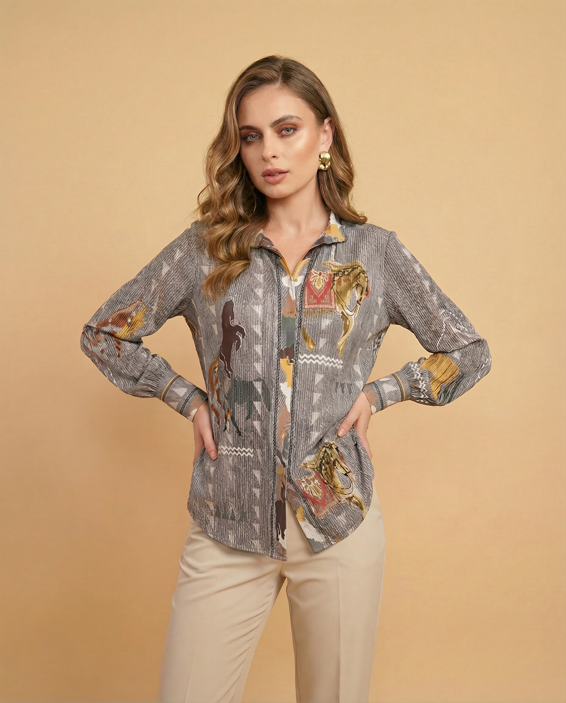 Knight Pleated Shirt