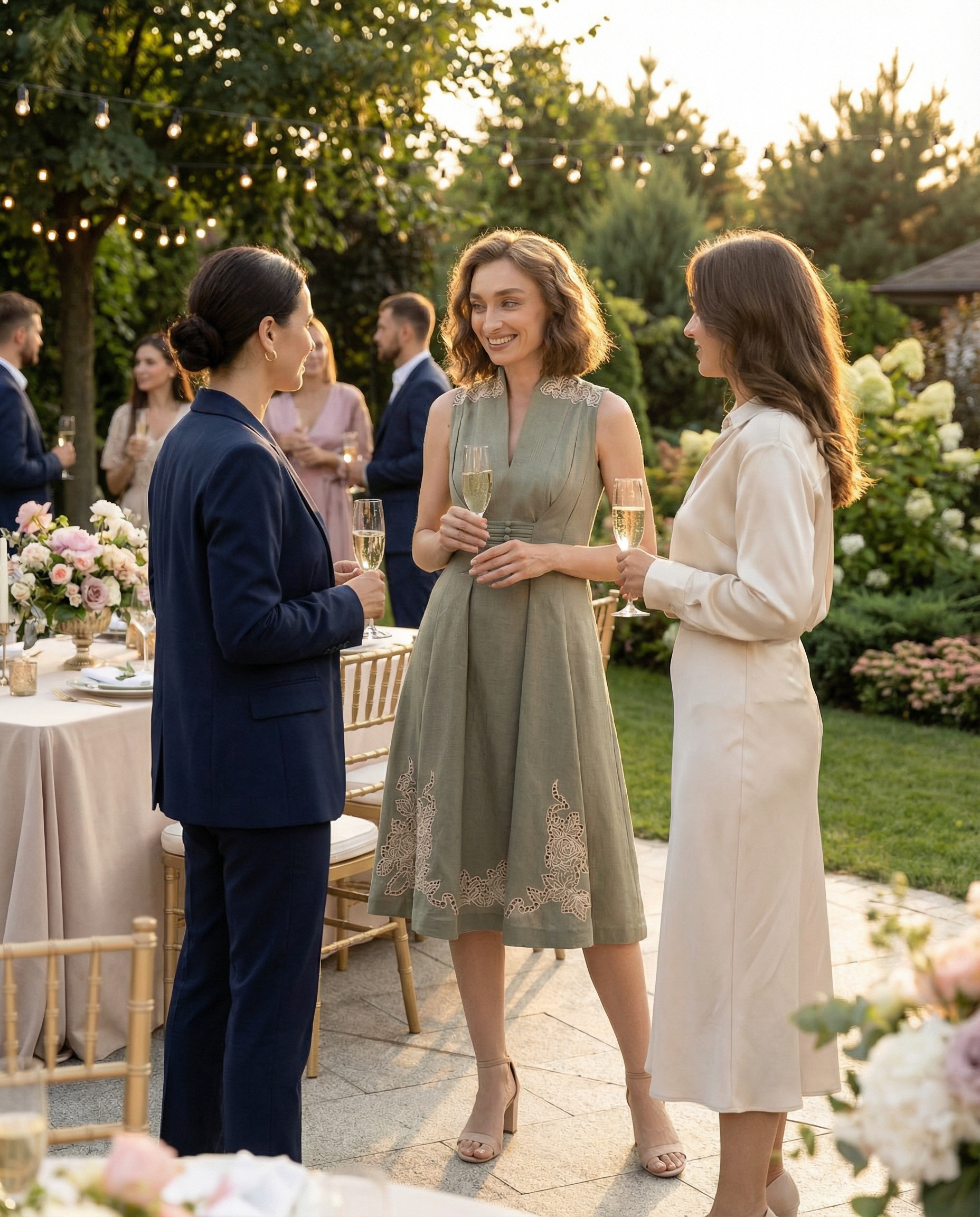 Lima Sage Midi Dress