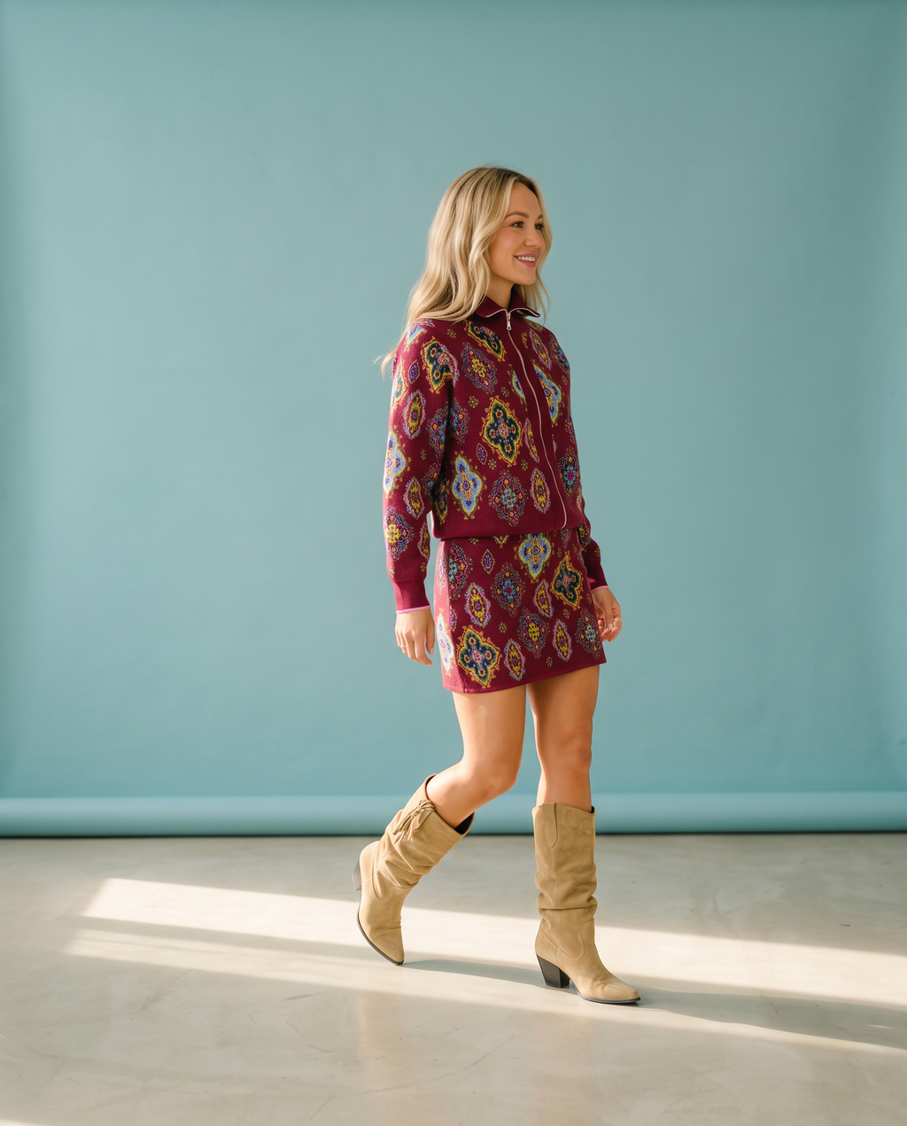 Red Tile Jake Skirt