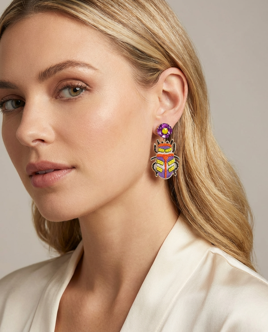 Retro Bug Earrings