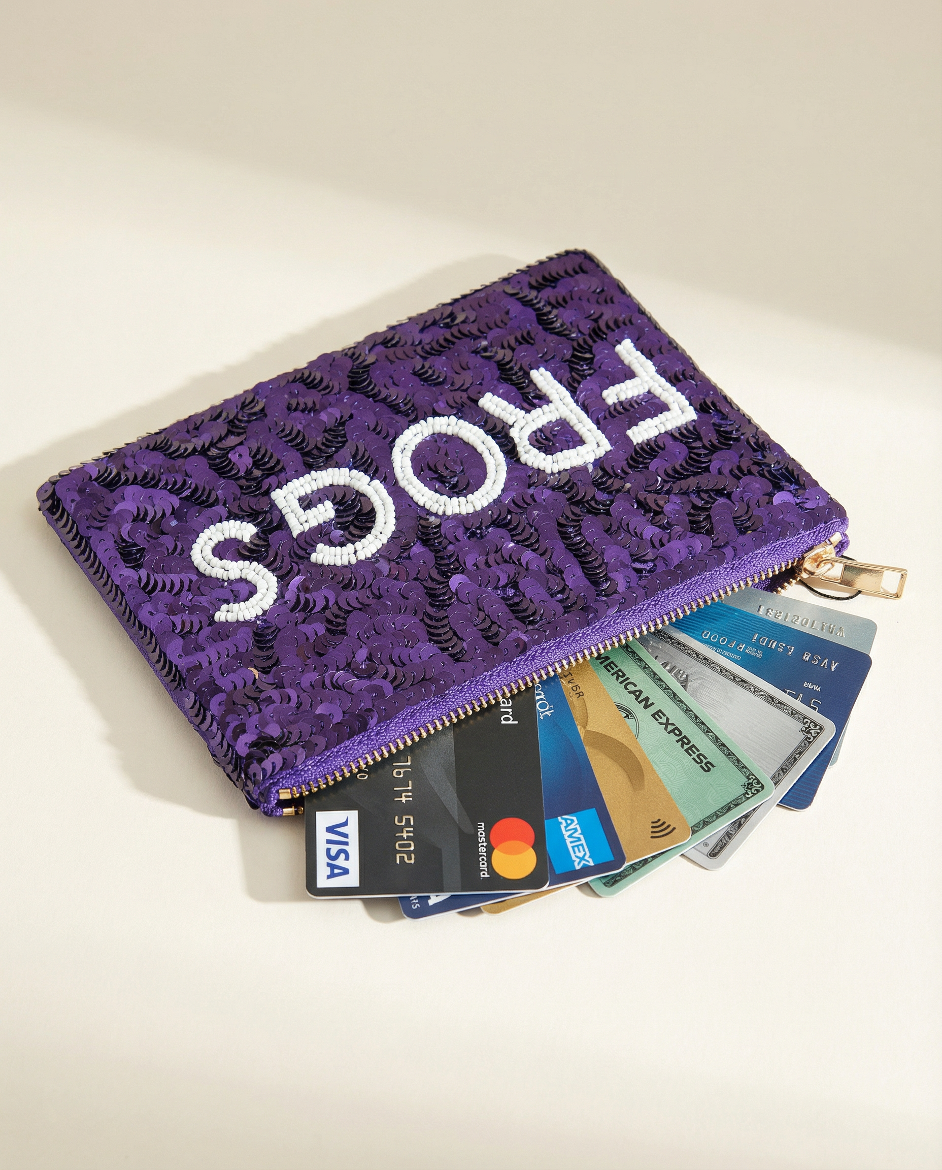 Frogs Beaded Privacy Pouch