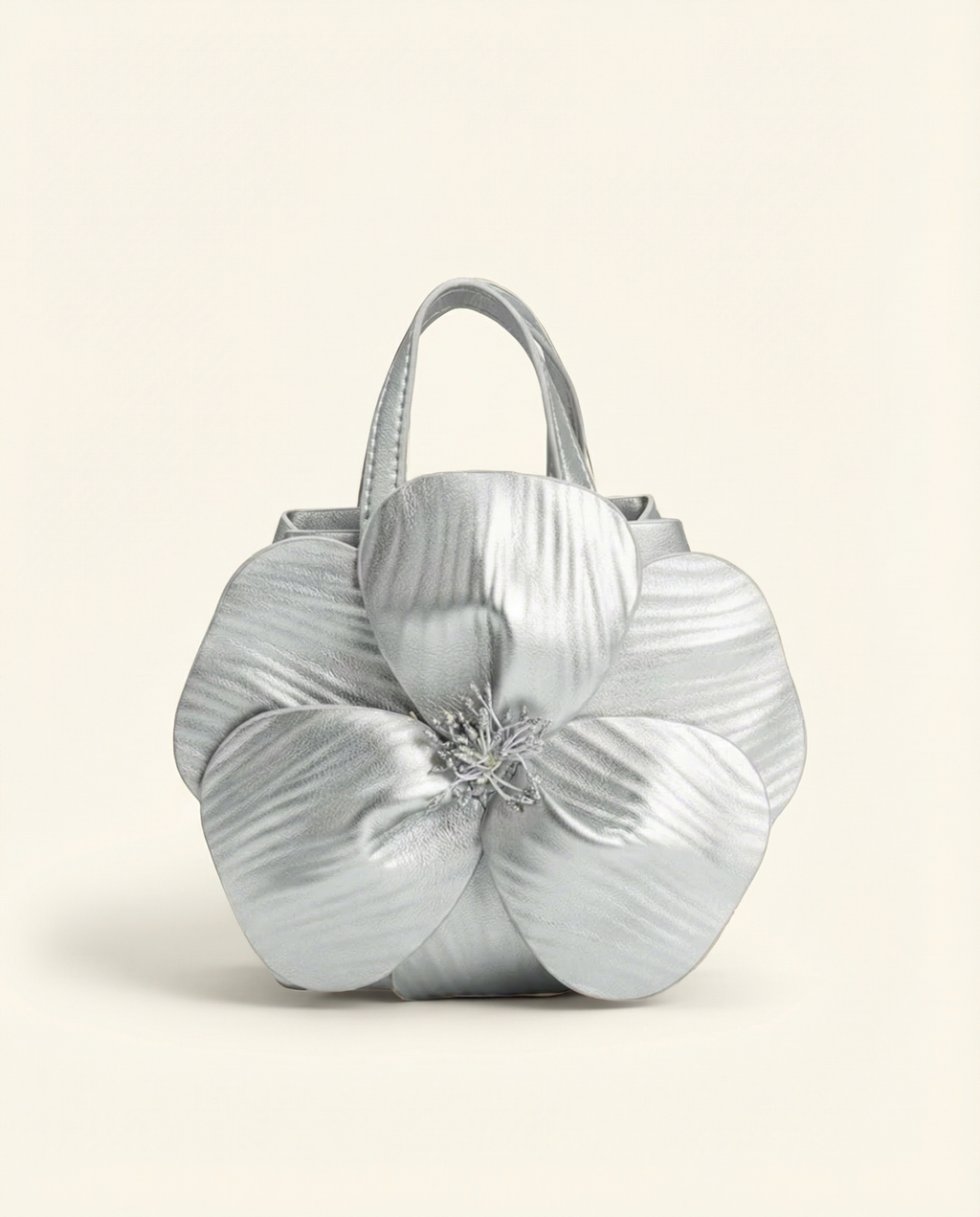 Monroe Flower Vegan Top Handle Bag