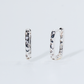 Silver Pavé Huggie Earrings
