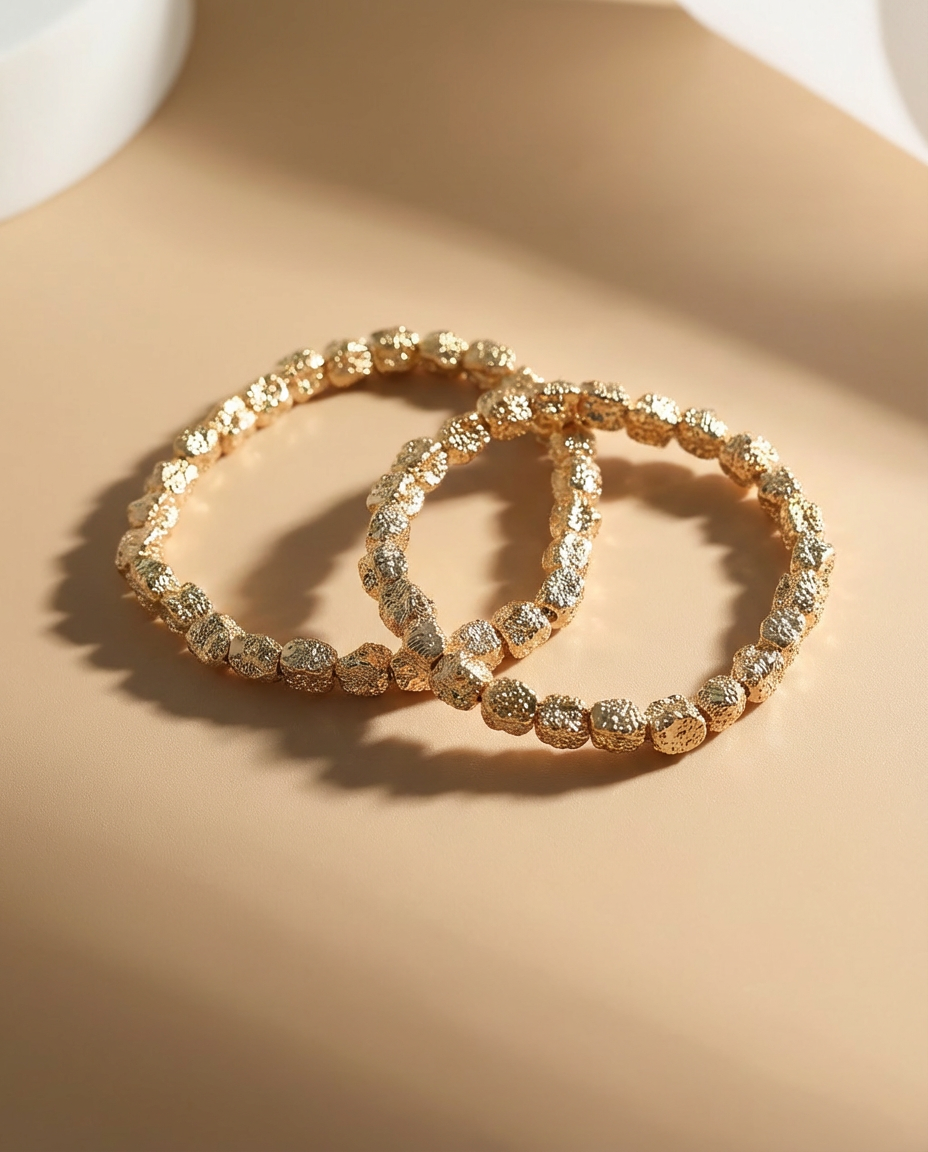 Gold Nugget Bracelet