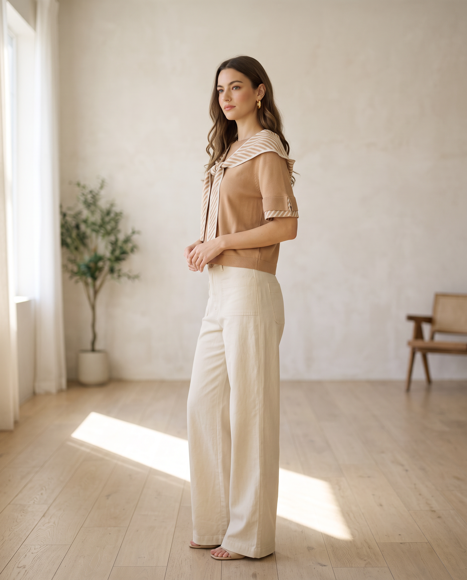 Classy Camel Top