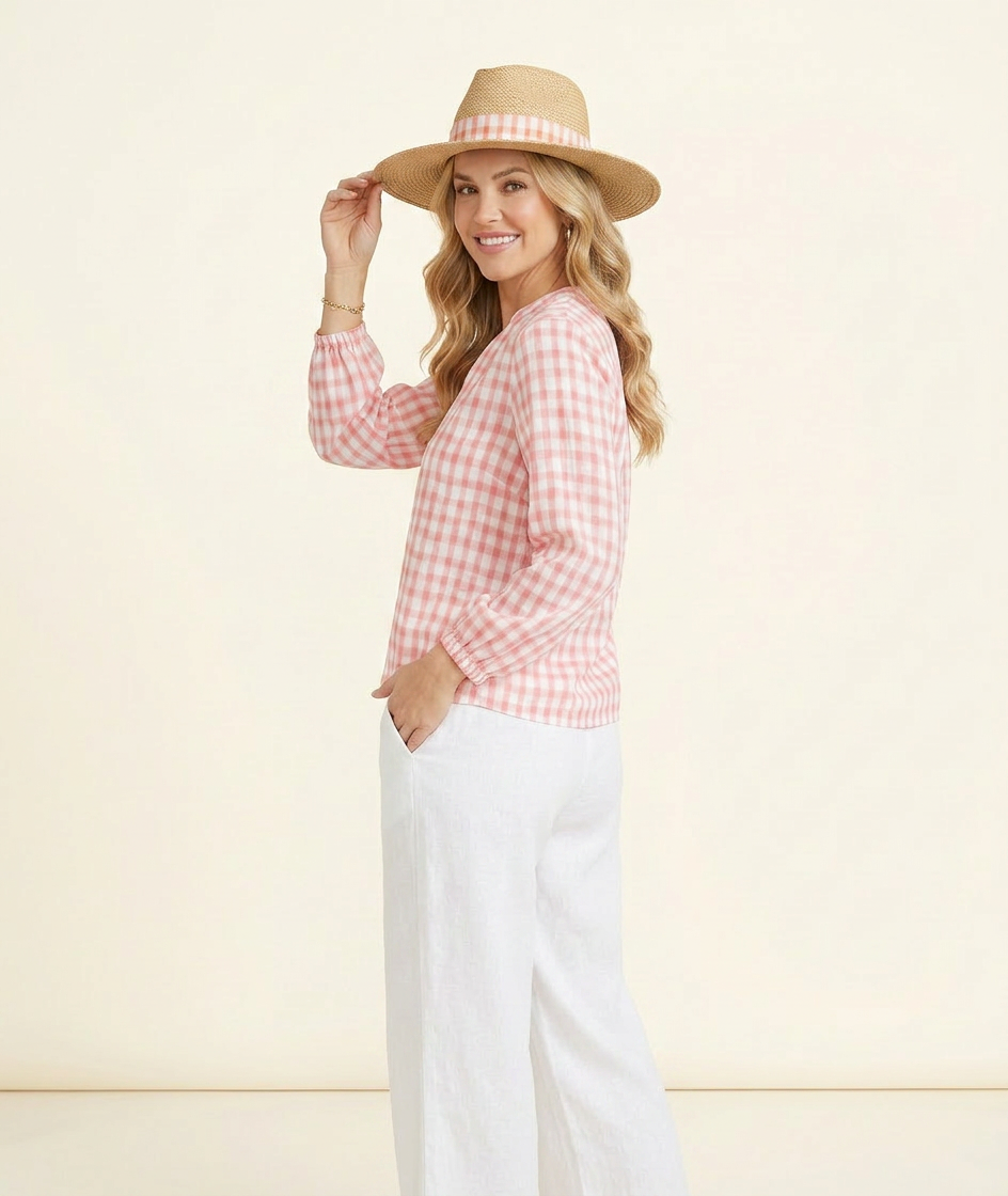 Sorbet Gingham Top