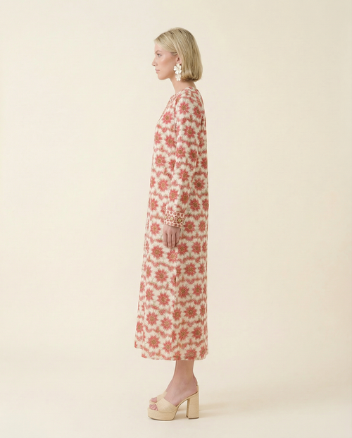 Rosewood Beaded Kaftan