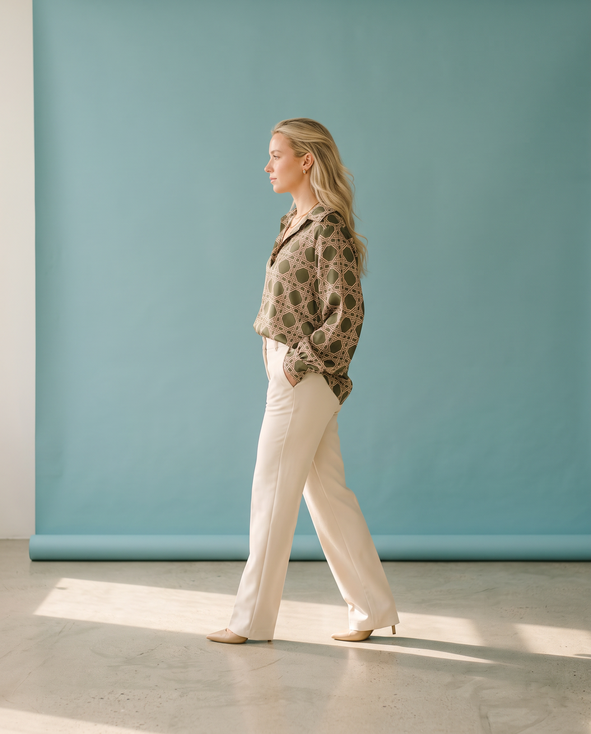 Sage & Chain Tunic Top