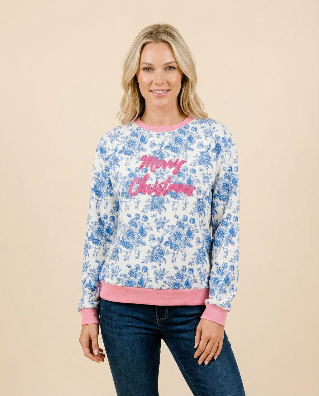 The Merry Sparkle Toile Sweatshirt